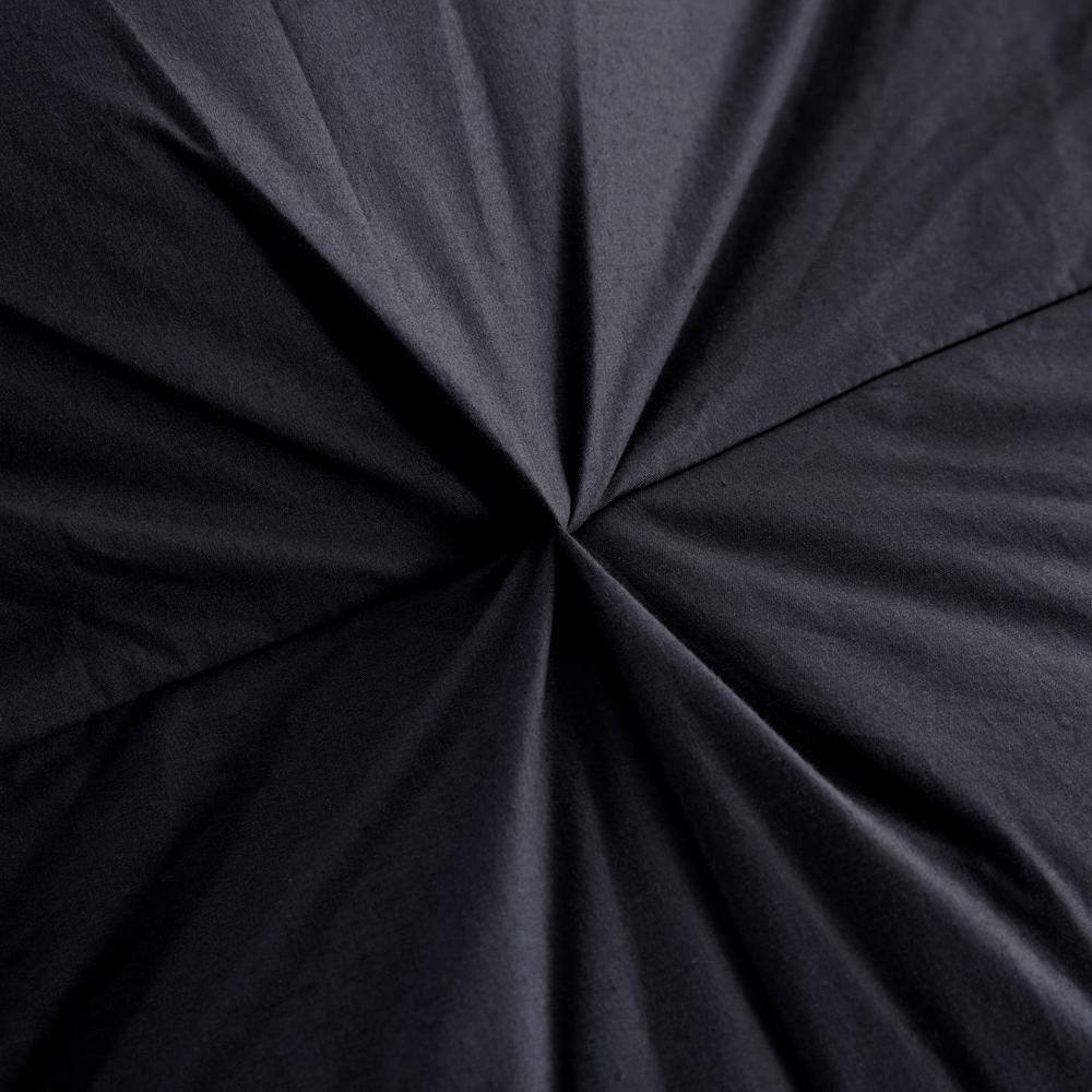 Luxurious Black/Gray Queen Goose Down Cotton Comforter