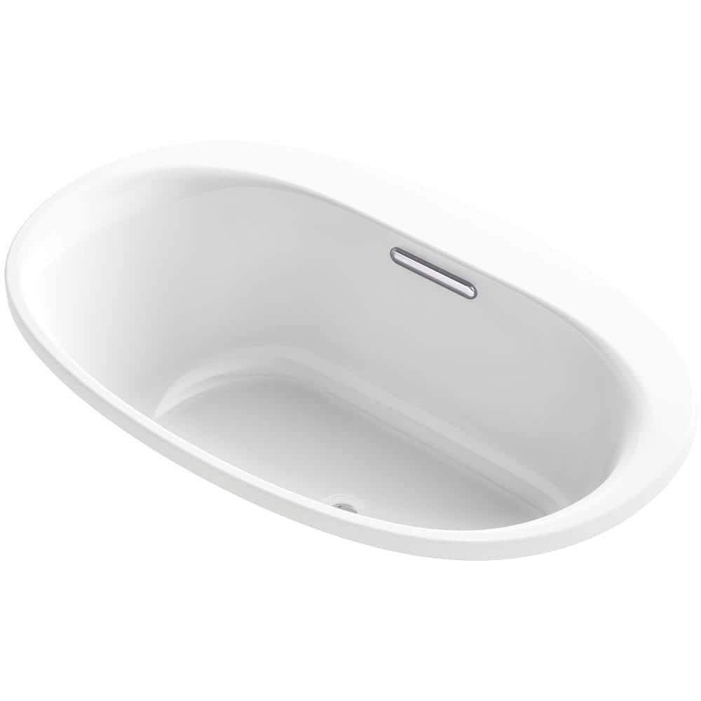 UPC 885612410344 product image for Underscore 60 in. x 36 in. Rectangular Soaking Bathtub with Center Drain in Whit | upcitemdb.com