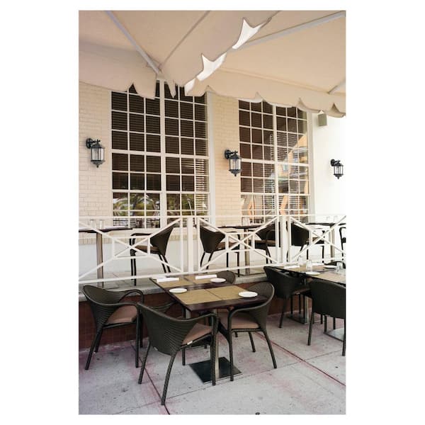 Kent 8.5 in. W 1-Light Black Outdoor 15 in. Wall Lantern Sconce