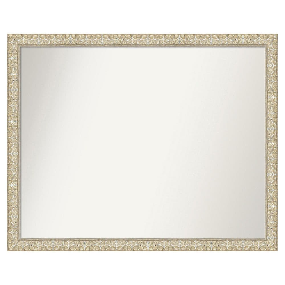Lila Silver 30.5 in. x 24.5 in. Non-Beveled Traditional Rectangle Wood Framed Bathroom Wall Mirror price history on PriceWatchPro