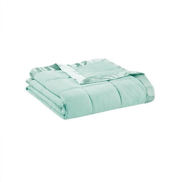 Vsmile 90 in. W x 108 in. H Seafoam Oversized Throw Blanket with