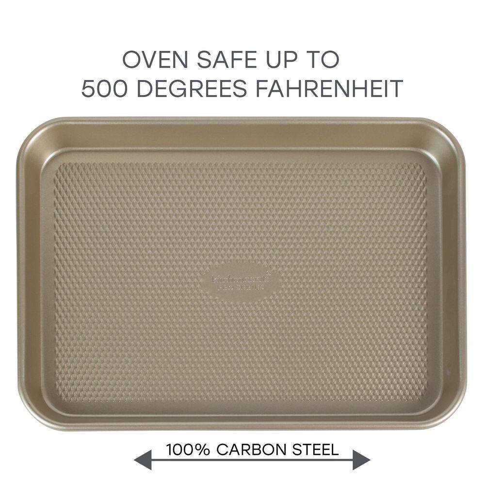 Small Nonstick Carbon Steel Baking Sheet with Diamond Base