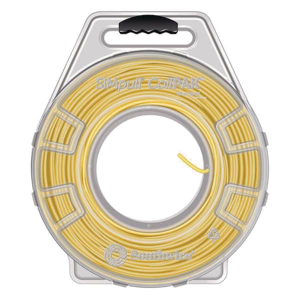 Southwire 1000 ft. Yellow/Gray Stripe 12/2 STR CU CoilPAK SIMpull THHN Wire