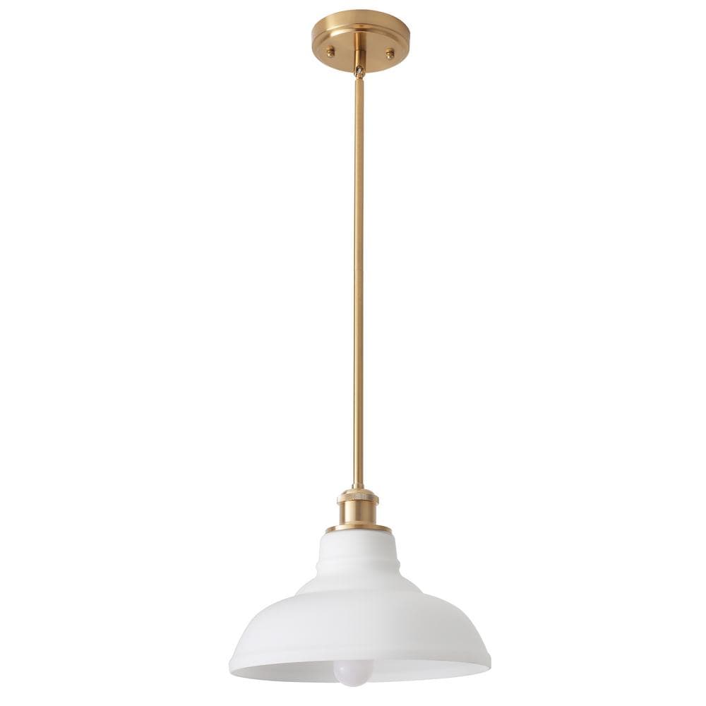 1 Light Gold Modern Pendant Light with Milky White Glass Shade,No Bulbs Included price history on PriceWatchPro