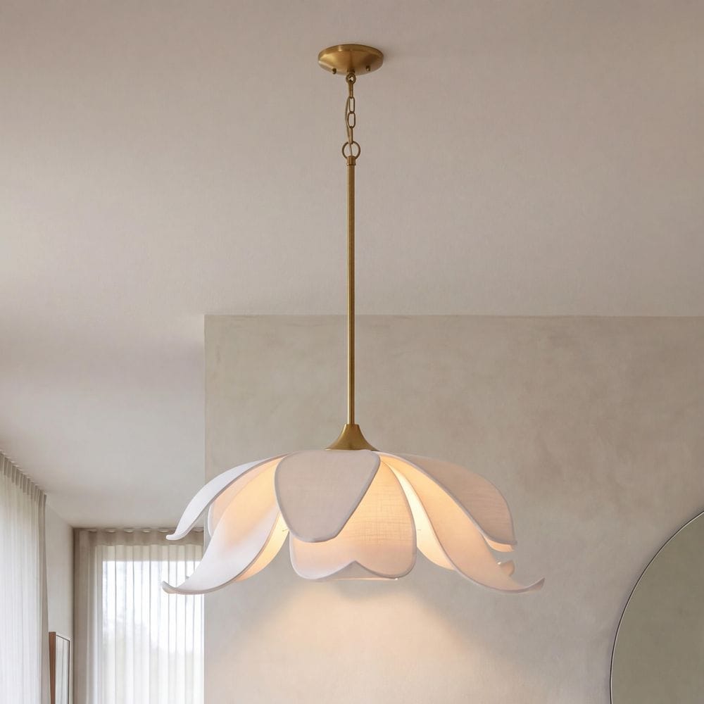 Savoy House Elsie 60-Watt 30 in. W x 11 in. H 6-Light Warm Brass