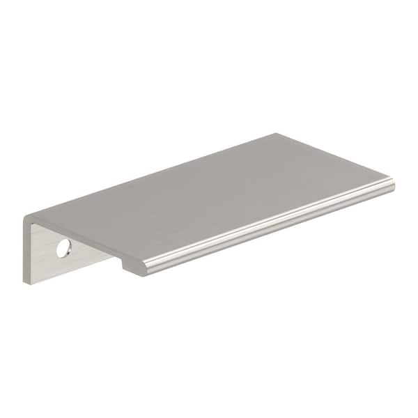 Amerock Streamline II 3 in. Center-to-Center (76 mm) Modern Satin Nickel Cabinet Edge Pull