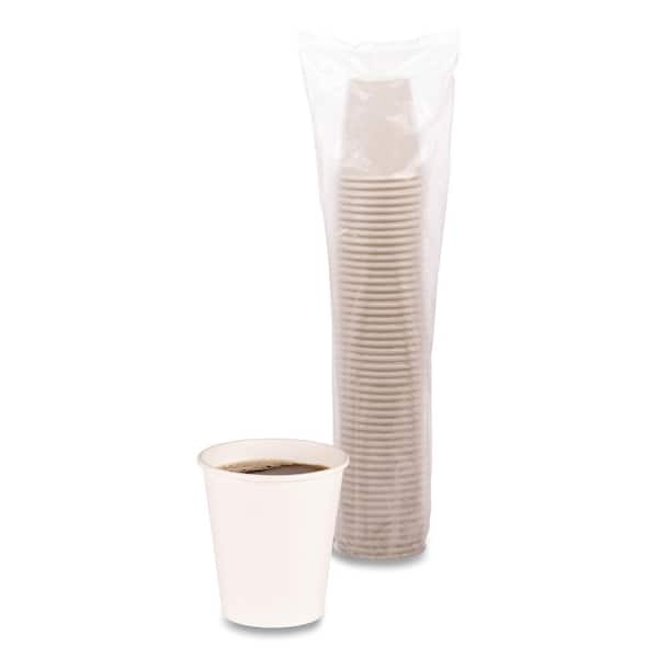 Disposable Coffee Cups - 10oz Paper Hot Cups - White (90mm) - 1,000 ct, Coffee Shop Supplies, Carry Out Containers