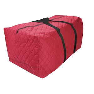 Premium Quilted Red Polyester Jumbo Storage Bag