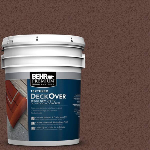 BEHR Premium Textured DeckOver 5 gal. #SC-117 Russet Textured Solid Color Exterior Wood and Concrete Coating