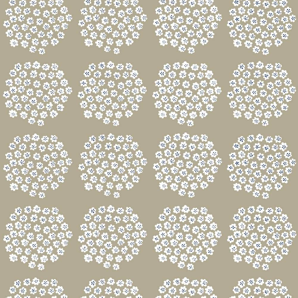 MARIMEKKO Taupe Puketti Peel and Stick Wallpaper MKS4497 - The Home Depot