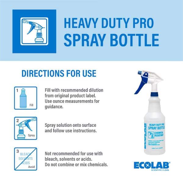 Ecolab 32 oz Heavy Duty Pro Spray Bottle