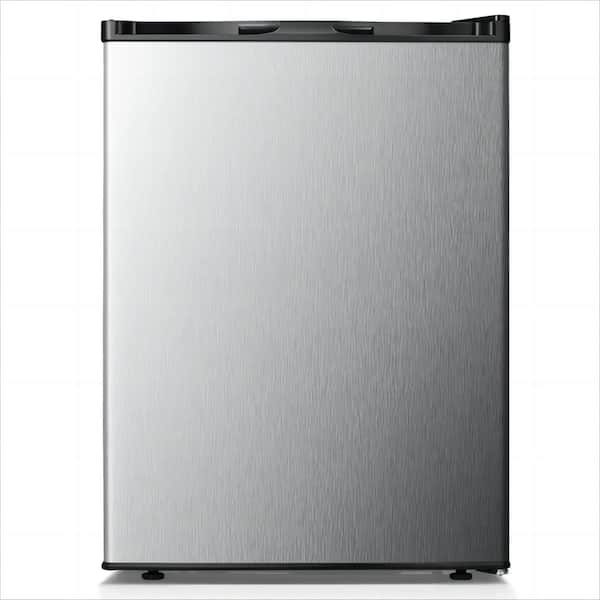 COWSAR 2.1 cu. ft. Upright Freezer Manual Defrost with Adjustable Feet in Silver