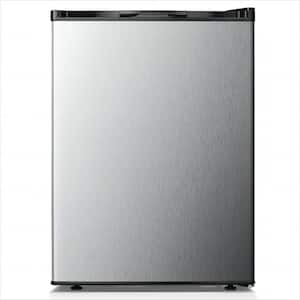 2.1 cu. ft. Upright Freezer Manual Defrost with Adjustable Feet in Silver