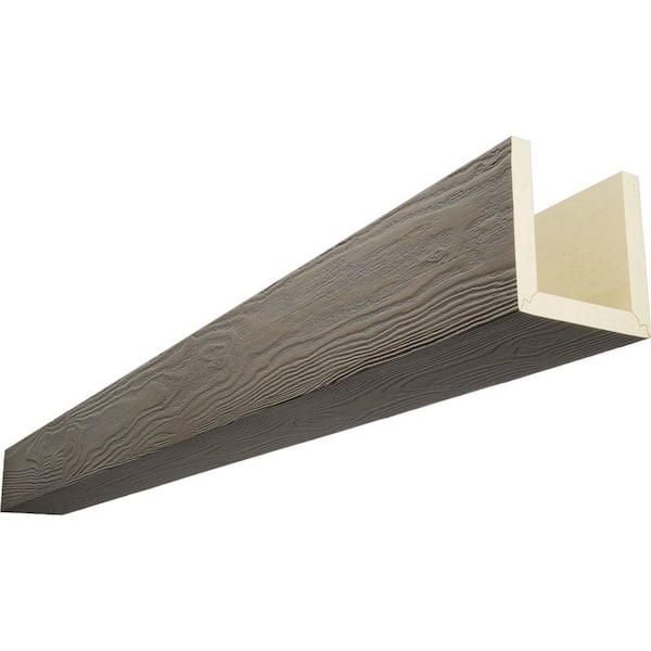 Endurathane 12 in. H x 4 in. W x 20 ft. L Sandblasted Harvest Oak Faux Wood Beam
