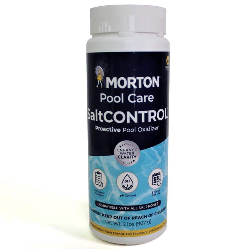 Morton Salt 2 lbs. Pool Care Salt Control Proactive Salt Water Swimming Pool Oxidizer INVTMPC