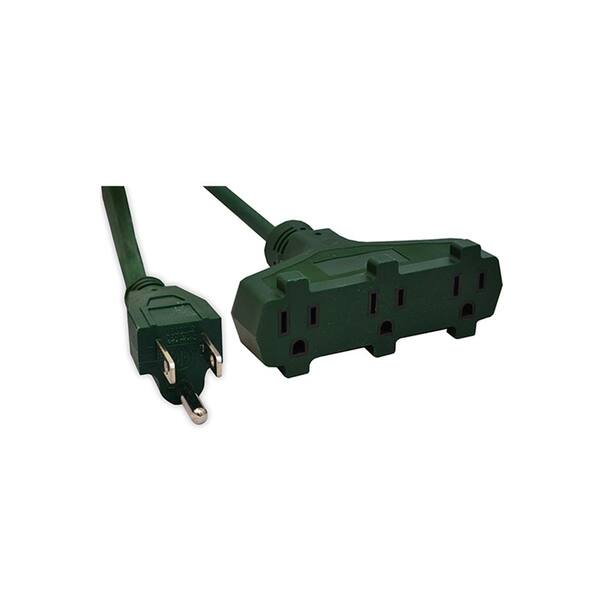 Go Green Power 22 Ft 16 3 3 Outlet Heavy Duty Extension Cord Green Gg gn The Home Depot