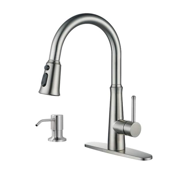 AVITAS Single Handle Pull Down Sprayer Kitchen Faucet with