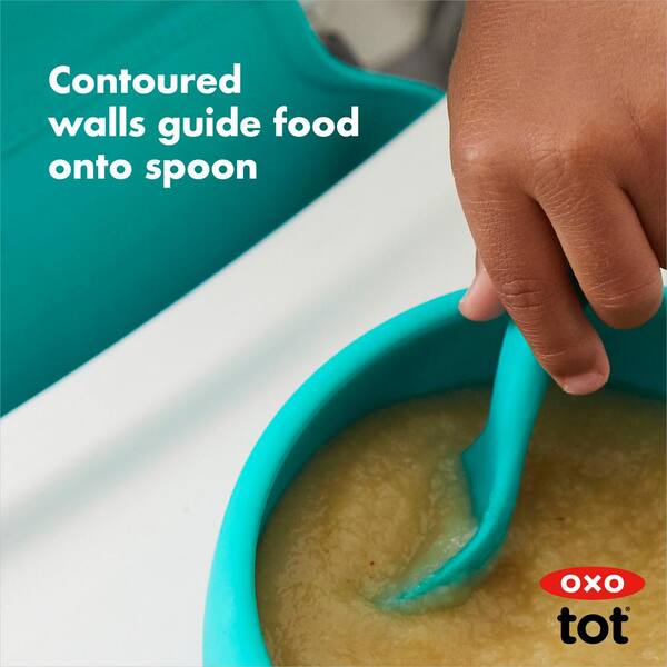 OXO TOT Teal Silicone Bowl 61150100 - The Home Depot