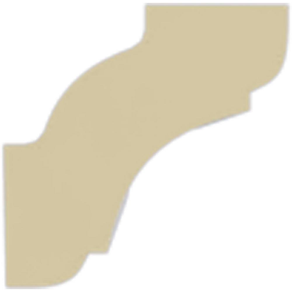 Primed Polyurethane Edinburgh Crown Moulding 7-ft 10.5-in