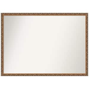 Antique Bronze 40 in. x 29 in. Non-Beveled Classic Rectangle Wood Framed Wall Mirror