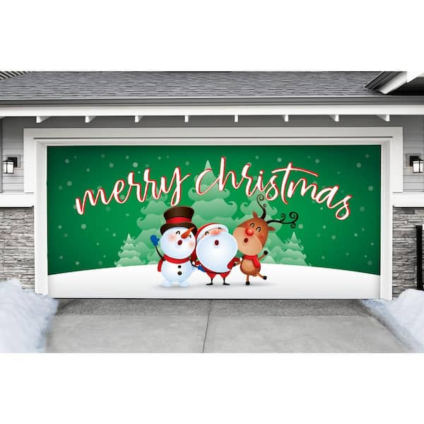 Patio Outdoor Décor Victory Corps Outdoor Christmas Holiday Garage Door ...