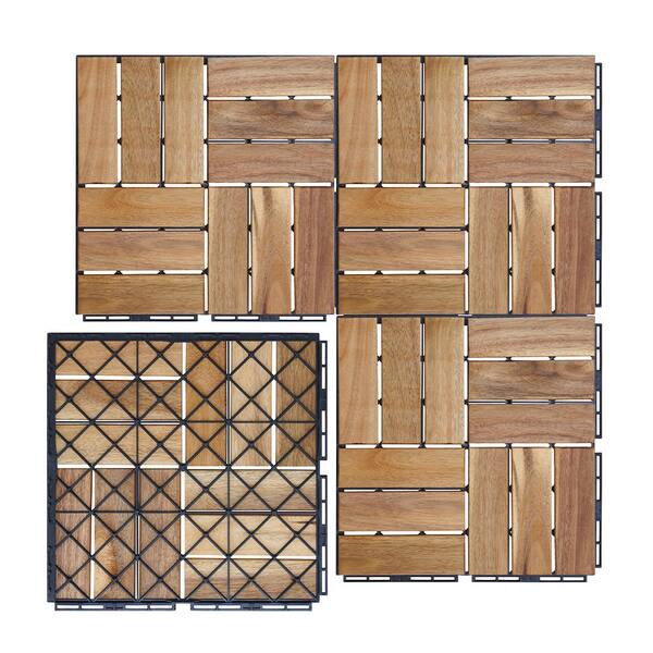 YOFE Natural Acacia Wood 3/4 in. T x 12 in. W Solid Hardwood