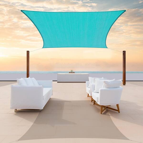 190 GSM Rectangle Sun Shade Sail Screen Canopy, Outdoor Patio and Pergola Cover