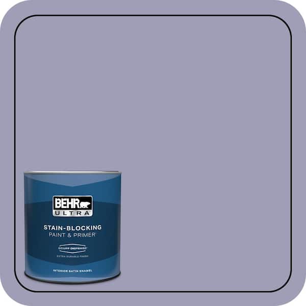 BEHR ULTRA 1 qt. #630F-4 Wild Thistle Extra Durable Satin Enamel Interior Paint & Primer