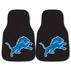 Detroit Lions 18 in. x 27 in. 2-Piece Carpeted Car Mat Set