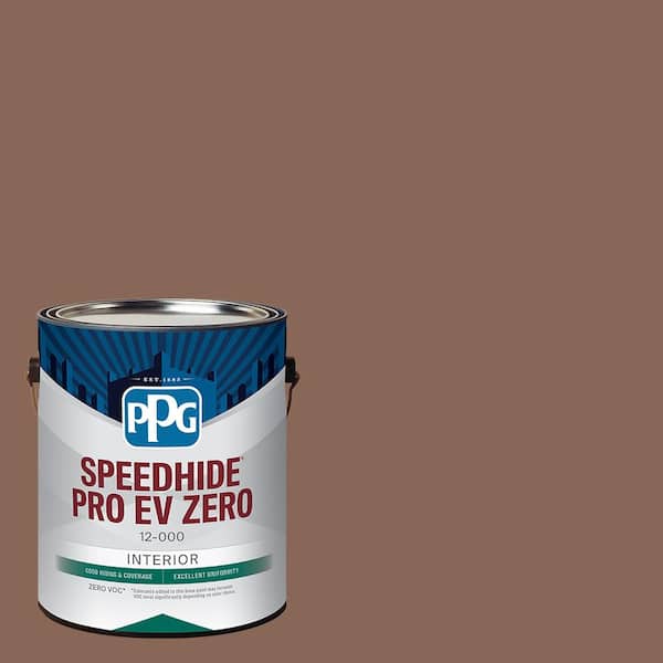 PPG Speedhide Pro EV Zero 1 gal. PPG1072-6 Suede Leather Flat Interior Paint