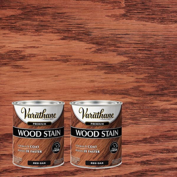 Varathane 1 qt. Red Oak Premium Fast Dry Interior Wood Stain (2-Pack)