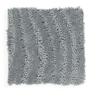 Echo Creek  - Mystic Fog - Blue 38 oz. Triexta Pattern Installed Carpet
