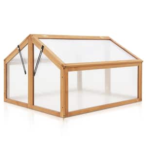 35.4 in. W x 31.5 in. D x 23.2 in. H Garden Cold Frame Greenhouse
