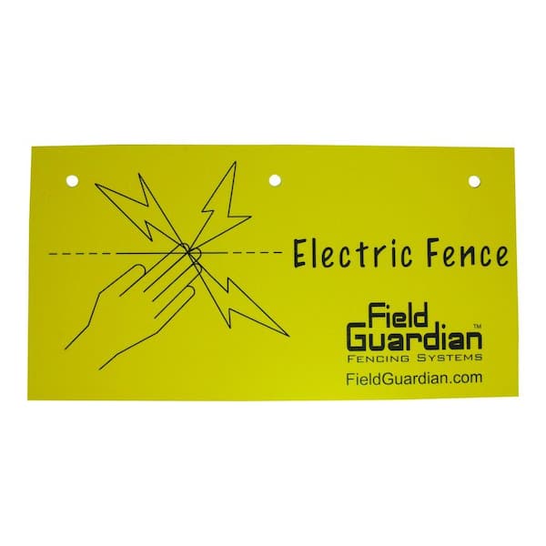 Electric Fence Warning Sign