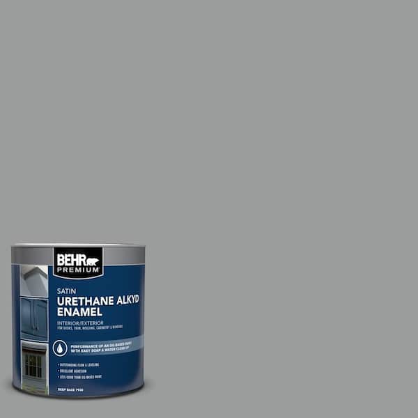 1 qt. #AE-51 Coast Guard Gray Satin Enamel Urethane Alkyd Interior/Exterior Paint