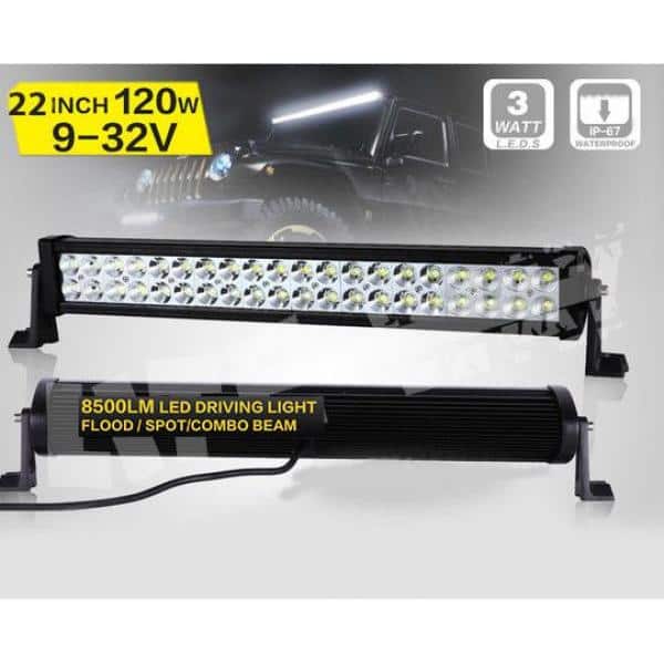 Xtremepowerus 22 in. 120-Watt 4x4 Work/Off Road LED Light Bar