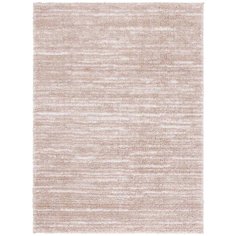 Rumi Shag 5 ft. x 8 ft. Beige/Ivory Abstract Striped Area Rug price history on PriceWatchPro