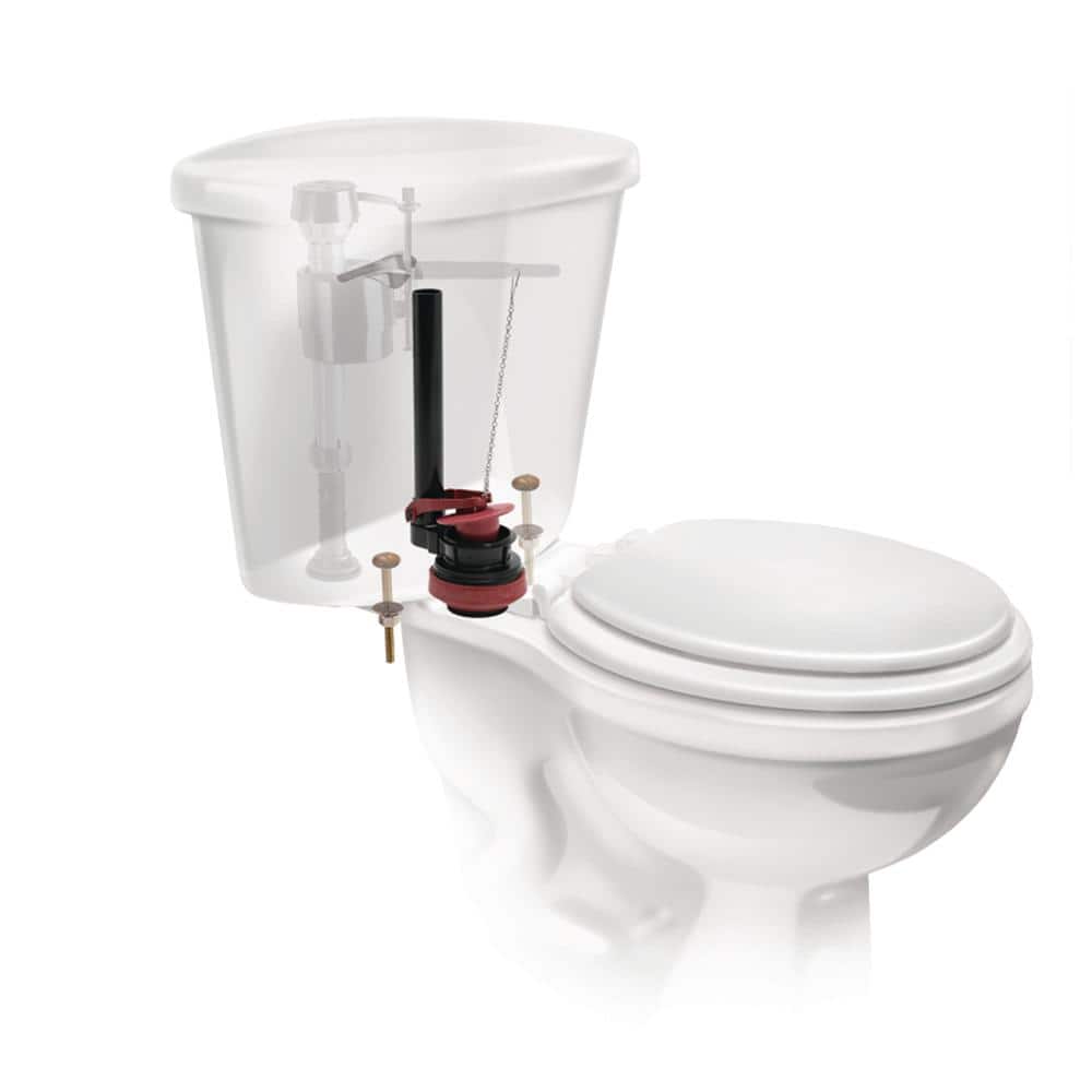 Universal High Performance Toilet Flush Valve Repair Kit with Adjustable Flapper
