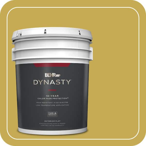 BEHR DYNASTY 5 gal. #380D-6 Leapfrog Flat Exterior Stain-Blocking Paint & Primer