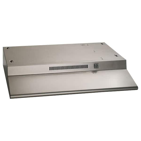 GE 30 in. Ductless Under Cabinet Standard Range Hood with Light in Silver