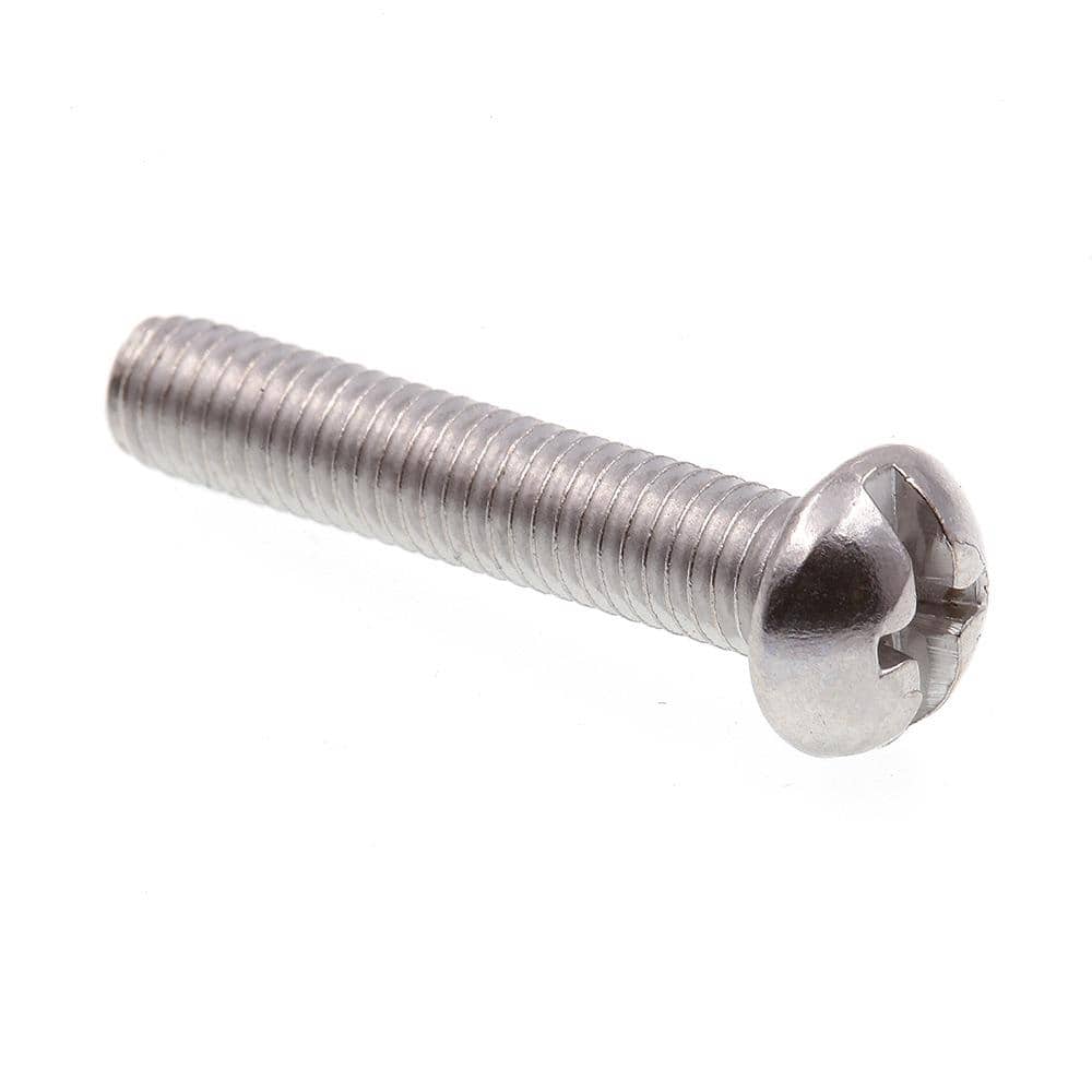 "#10-32 x 1 in. Grade 18-8 Stainless Steel Phillips/Slotted Combination Drive Round Head Machine Screws (100-Pack)" price history on PriceWatchPro
