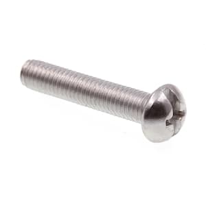 Grade 18-8 Stainless Steel Round Head Prime-Line 9004272 Machine Screw 10-32 X 1 in Pack of 100 Slotted/Phillips Combo 