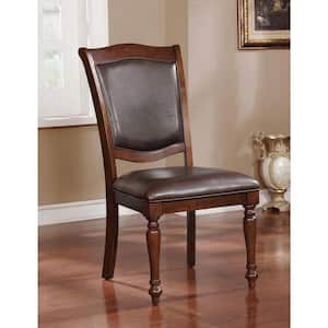 Tularee Brown Cherry Padded Seat Dining Chair (Set of 2)