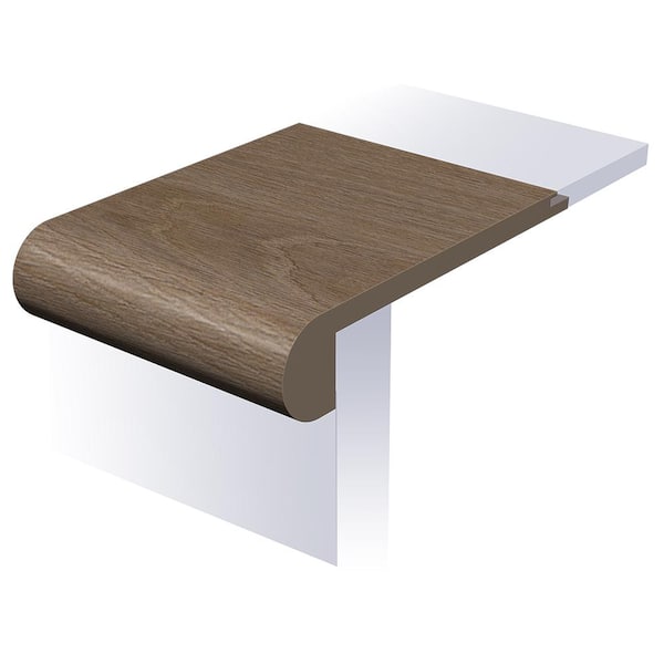 SELKIRK FLOORS Spiced Obispo 1 in. T x 4-1/2 in. W x 94 in. L Waterproof Flush Stair Nose Moulding
