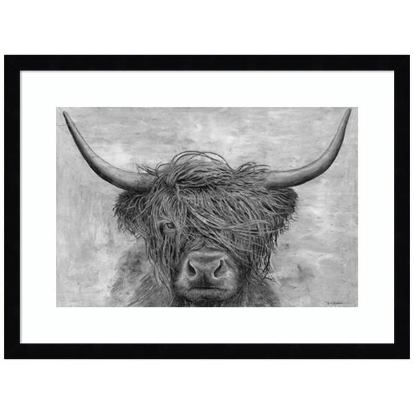 Amanti Art "Norwegian Bison" by Marie Elaine Cusson 1-Piece Framed Giclee Nature Art Print 16 in. x 21 in.