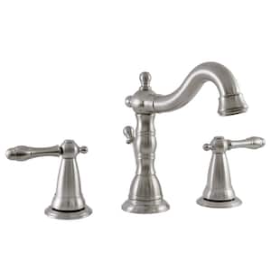 Designers Impressions Satin Nickel Lavatory Bathroom Vanity Faucet  #611595