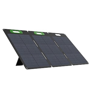 Foldable 100W Monocrystalline Portable Solar Panel for Electric Solar Generators, Water-Resistant IP67, Off-Grid