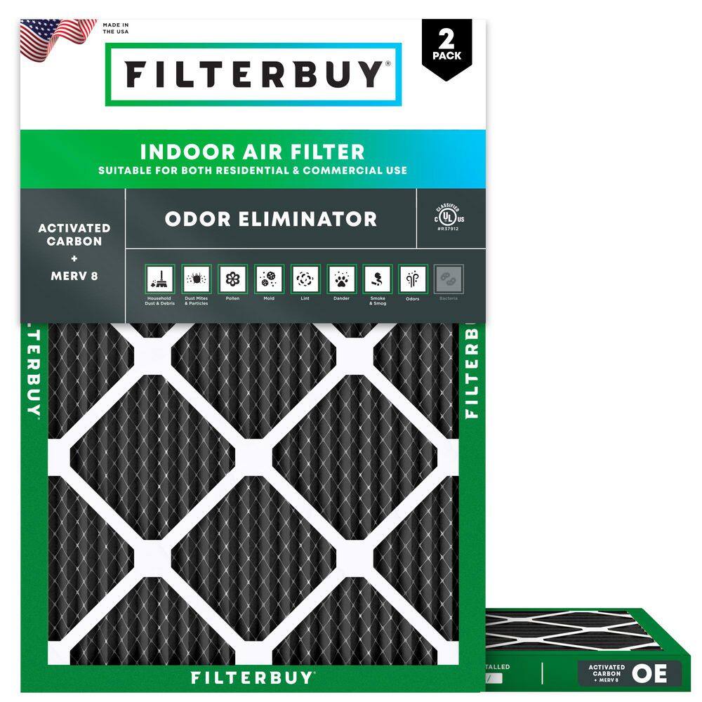 20 in. x 21.5 in. x 1 in. MERV 8 (FPR 5) Odor Eliminator Pleated HVAC AC Furnace Air Filters Replacement (2-Pack) price history on PriceWatchPro