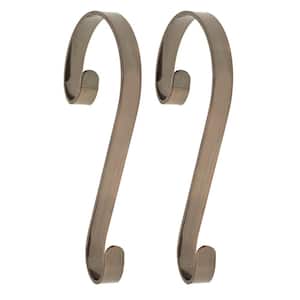 Oil-Rubbed Bronze Stocking Scrolls Stocking Holders (2-Pack)