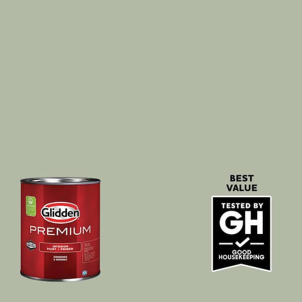 Glidden Premium 1 qt. PPG1124-4 Light Sage Eggshell Interior Latex Paint